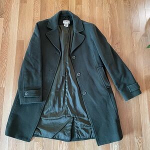 Forest Green LL Bean Wool Coat